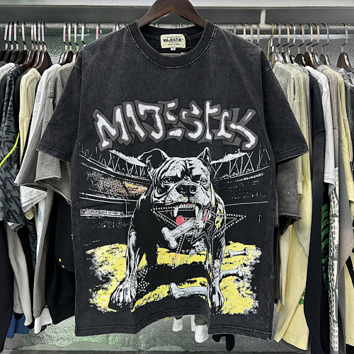 MA002P70MAJESTIK Bulldog Graphic Crop Tee