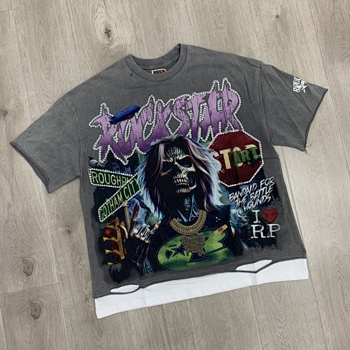 R106# P70 RoughPlay RockStar T-Shirt with diamond