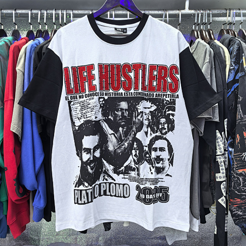 LH009#60Life Hustlers "Plata o plomo" shirt